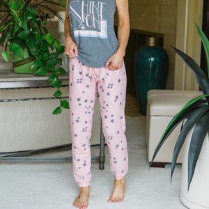 PJ Salvage NWT - Peachy Party Pant (Blush Stars)